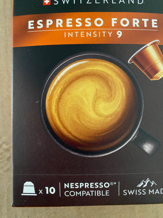 Café espresso forte intensité 9 - 10 capsules